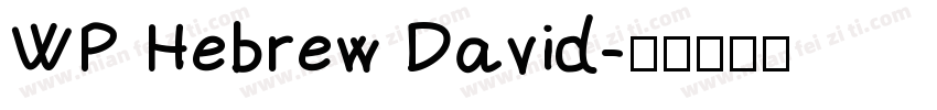 WP Hebrew David字体转换